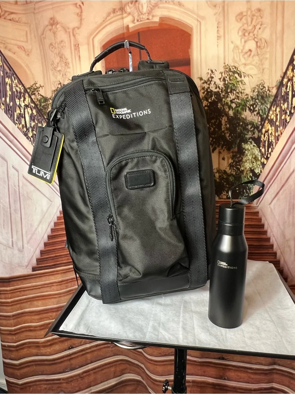 Tumi National Geographic Expeditions Edward Backpack Black Laptop Travel Outdoor